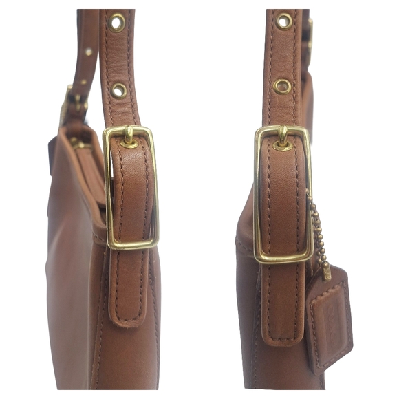 Vintage Y2K Coach 9211 British Tan Glove Leather Hobo Bag - Picture 7 of 12